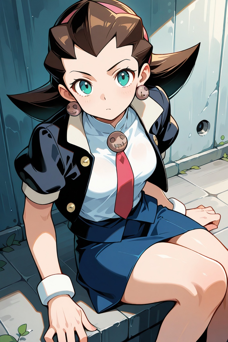 Tron Bonne,  black jacket,  white shirt on Tensor.Art