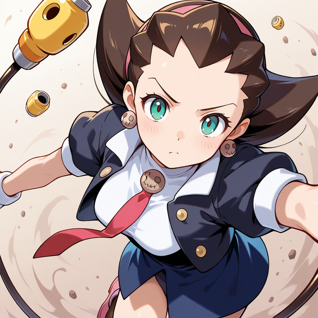 Tron Bonne,  black jacket,  white shirt on Tensor.Art