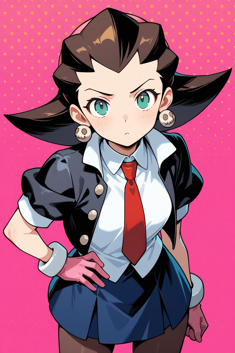 Tron Bonne,  black jacket,  white shirt on Tensor.Art