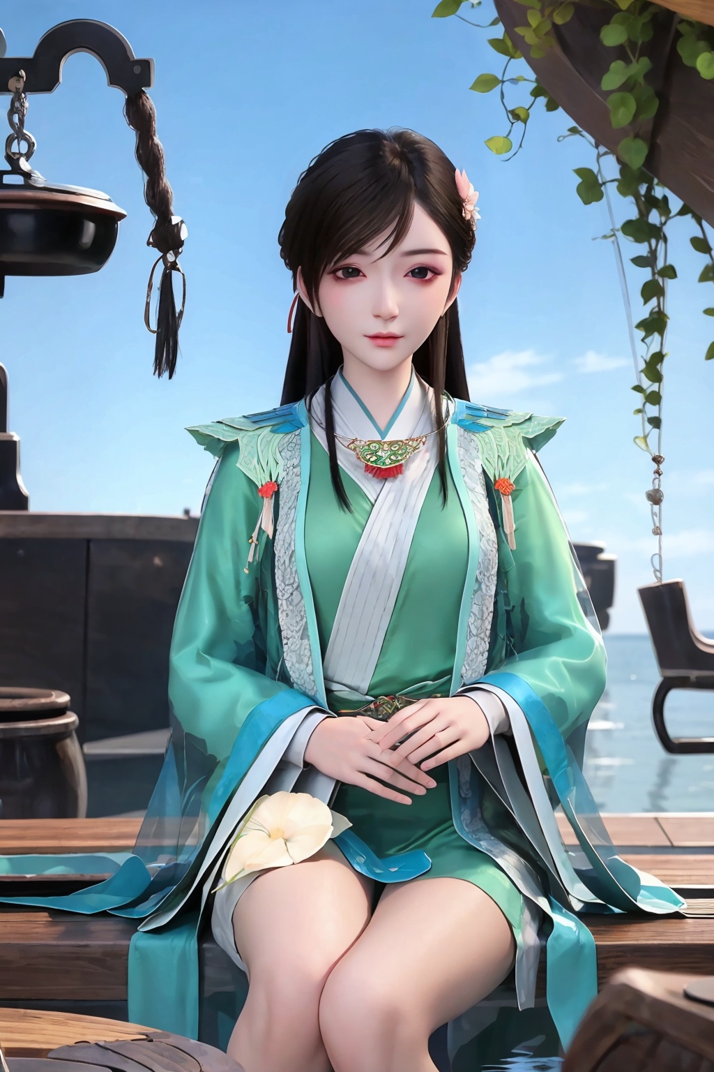 1girl,  solo,  long hair on Tensor.Art