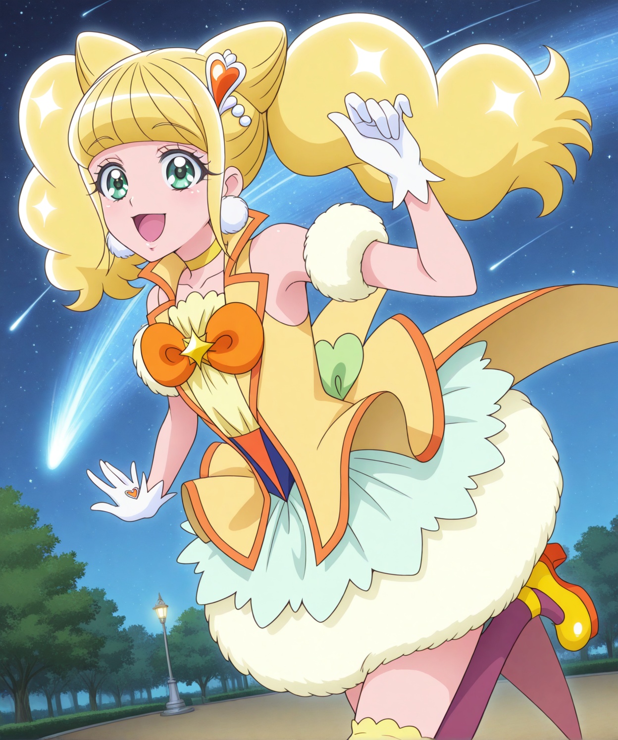 Cure_Sparkle,  gloves,  white_gloves on Tensor.Art