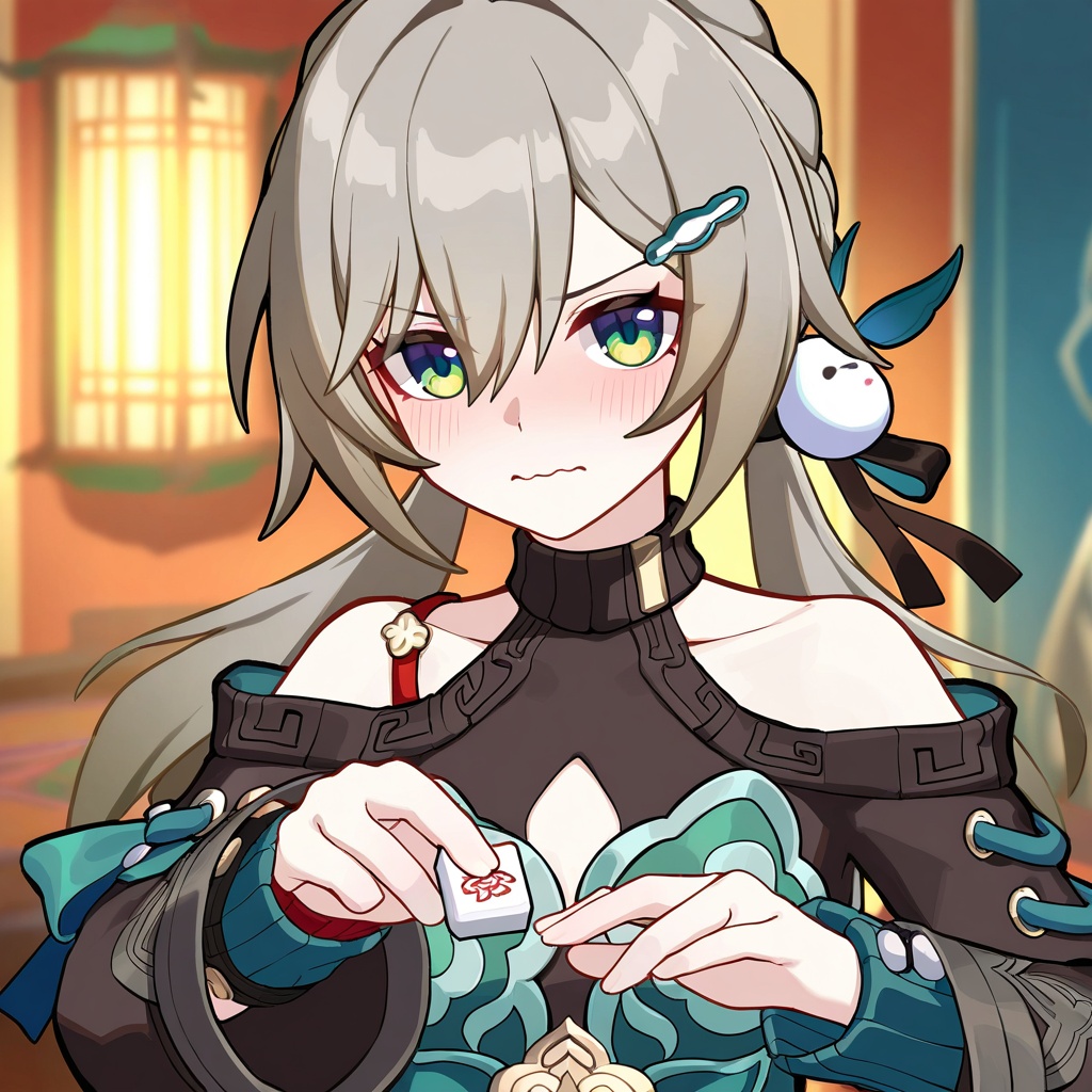 1girl,  look at viewer,  wavy mouth on Tensor.Art