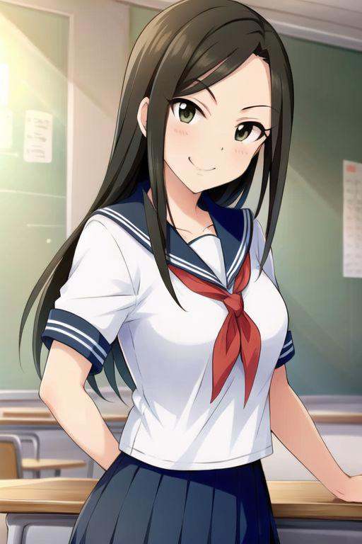 (masterpiece),  mukai takumi,  long hair on Tensor.Art