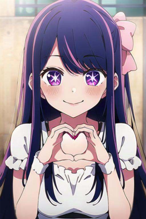 (masterpiece),  hoshino ai,  purple eyes on Tensor.Art