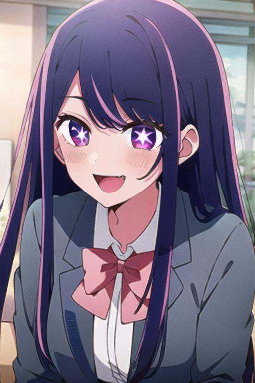 (masterpiece),  hoshino ai,  purple eyes on Tensor.Art
