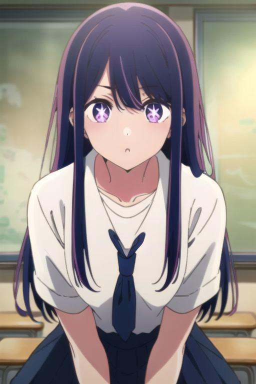 (masterpiece),  hoshino ai,  purple eyes on Tensor.Art