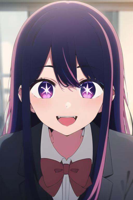 (masterpiece),  hoshino ai,  purple eyes on Tensor.Art