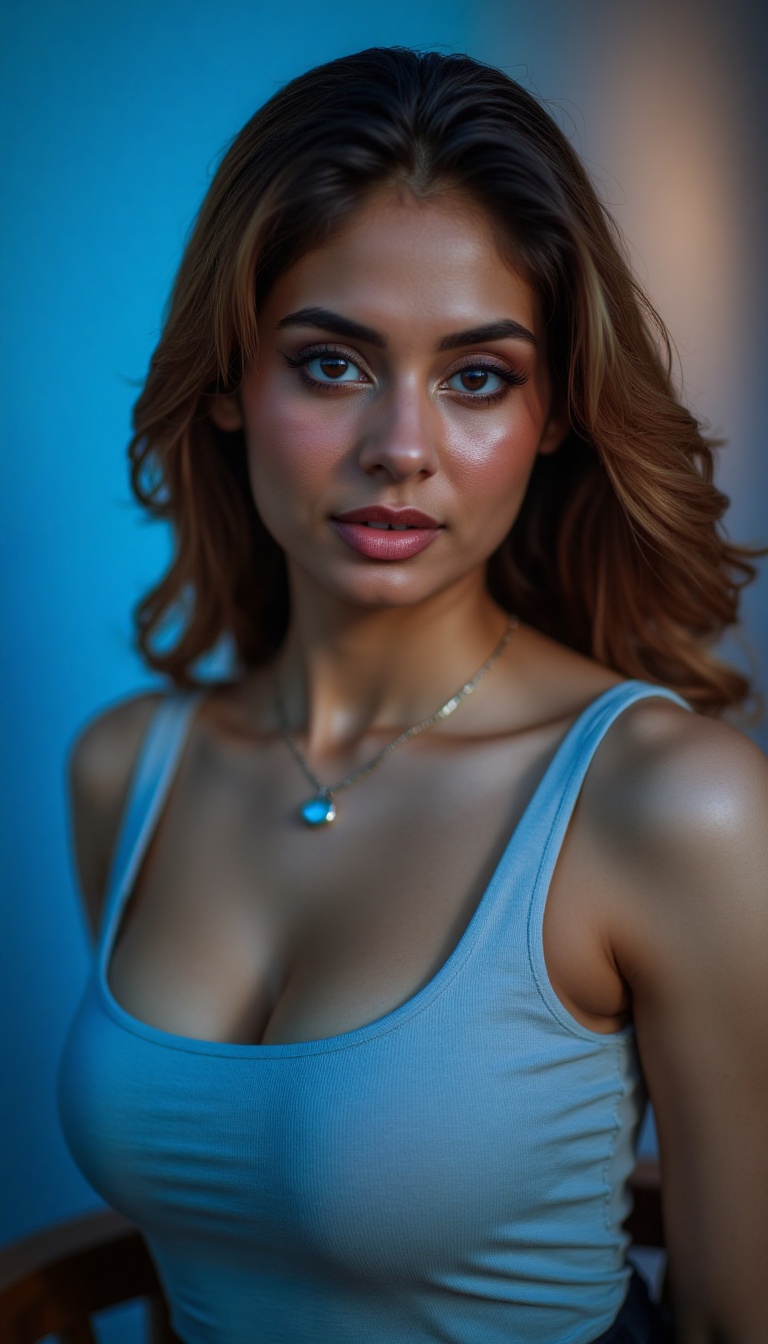 A masterpiece of digital art,  rendered in stunning 4K resolution,  features a breathtakingly beautiful girl posing serene...