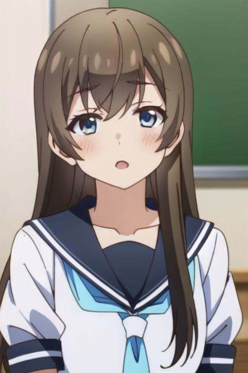 (masterpiece),  fuuka sasaki,  brown hair on Tensor.Art