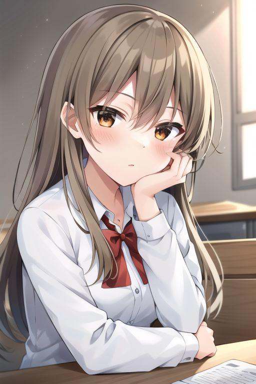 (masterpiece),  takarai yua,  brown eyes on Tensor.Art