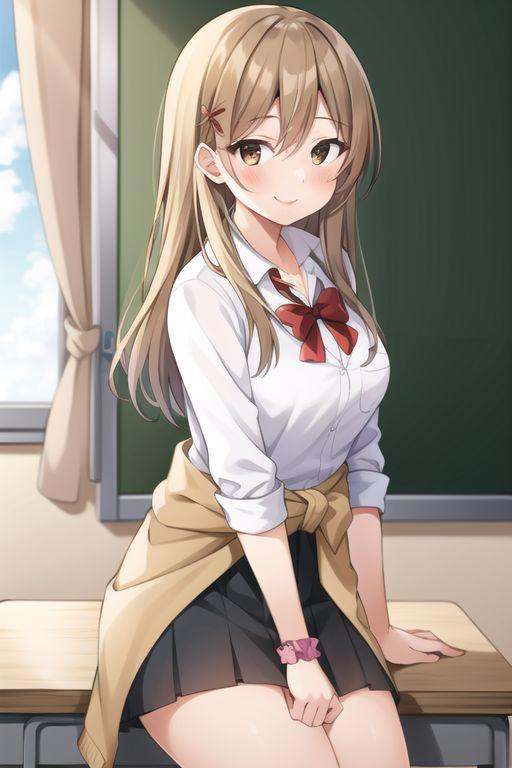 (masterpiece),  takarai yua,  brown eyes on Tensor.Art