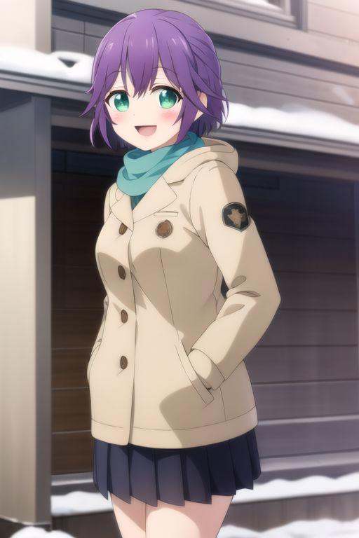 (masterpiece),  hiro segawa,  purple hair on Tensor.Art