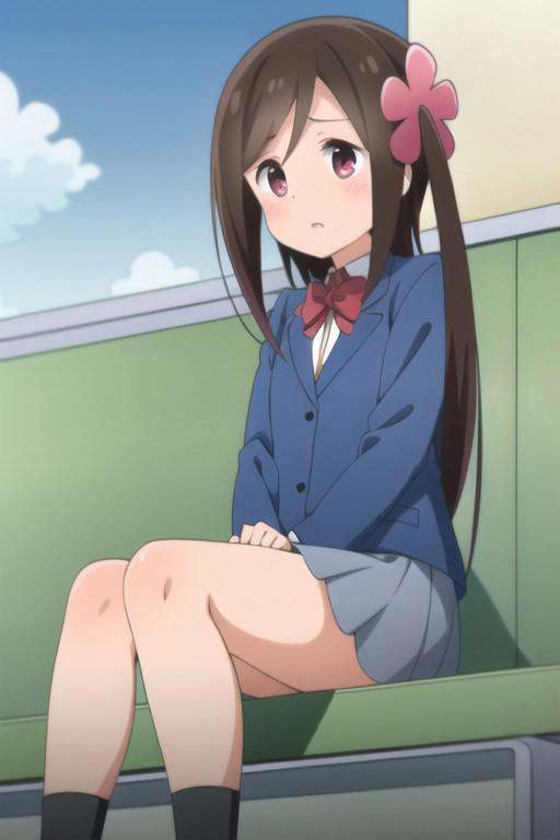 (masterpiece),  hitori bocchi,  brown hair on Tensor.Art