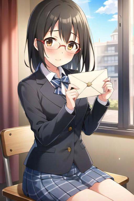 (masterpiece),  kamijou haruna,  brown eyes on Tensor.Art