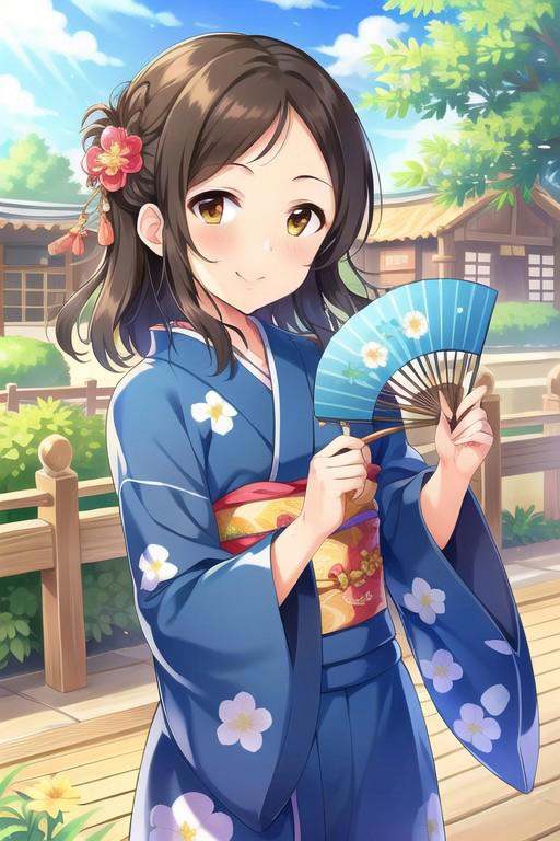(masterpiece),  ayase honoka,  brown hair on Tensor.Art