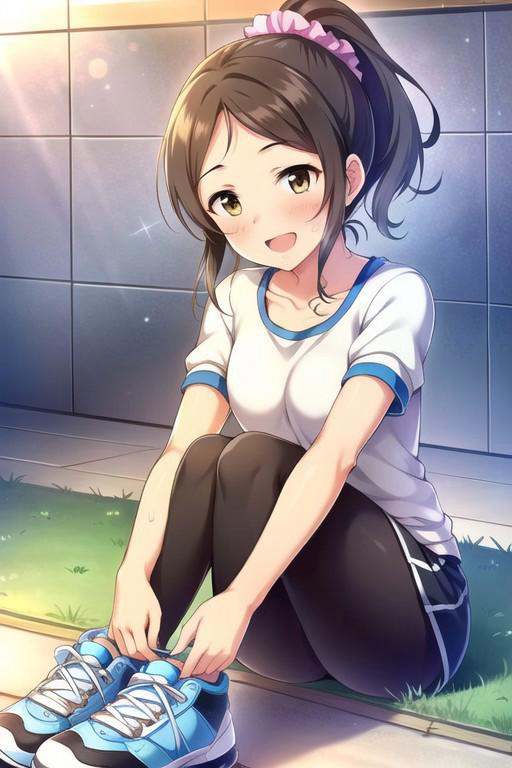 (masterpiece),  ayase honoka,  brown hair on Tensor.Art