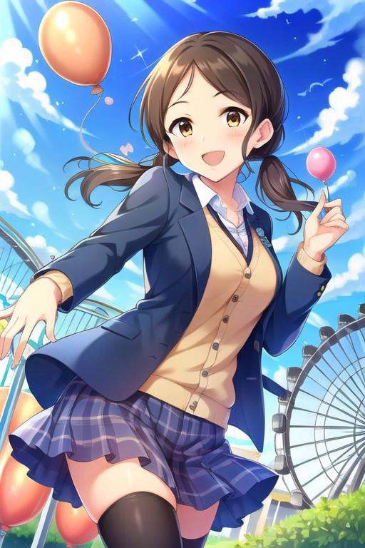 (masterpiece),  ayase honoka,  brown hair on Tensor.Art