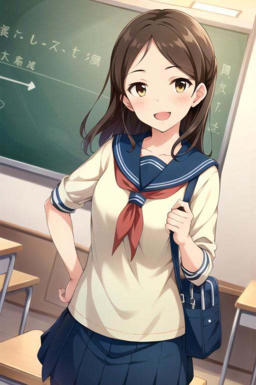 (masterpiece),  ayase honoka,  brown hair on Tensor.Art