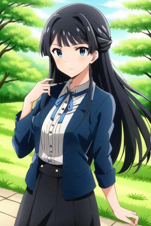 (masterpiece),  mogami shizuka,  long hair on Tensor.Art