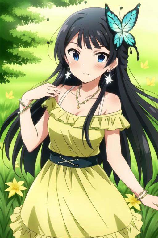 (masterpiece),  mogami shizuka,  long hair on Tensor.Art