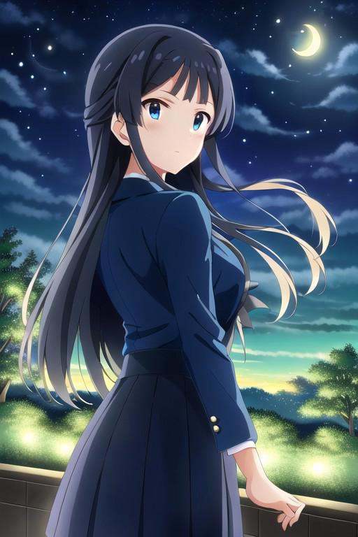 (masterpiece),  mogami shizuka,  long hair on Tensor.Art