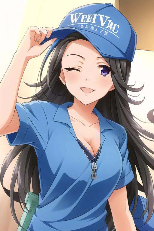 (masterpiece),  takahashi reiko,  black hair on Tensor.Art