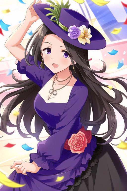 (masterpiece),  takahashi reiko,  black hair on Tensor.Art