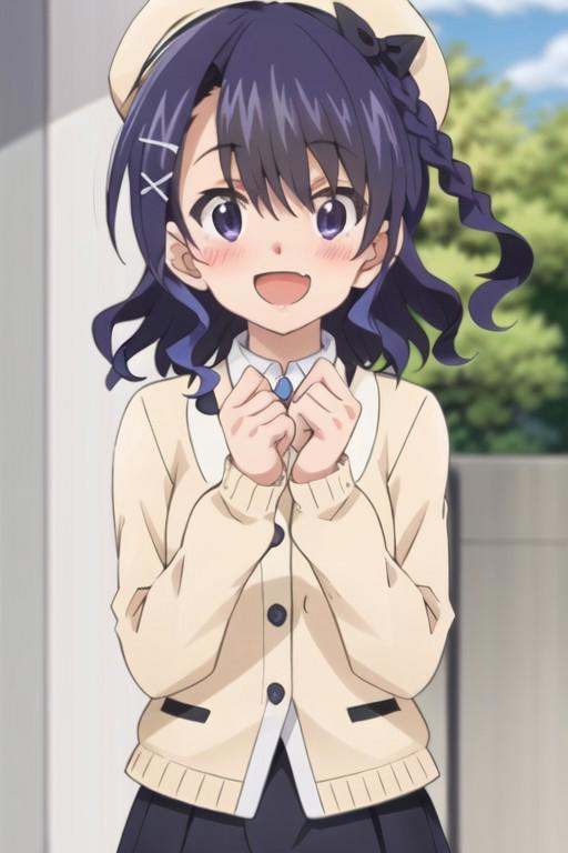 (masterpiece),  yokoya riko,  purple hair on Tensor.Art