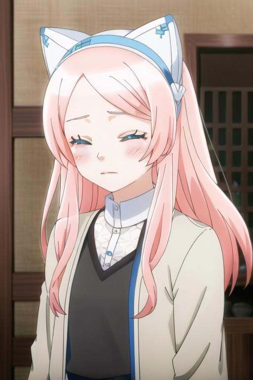 (masterpiece),  nina,  pink hair on Tensor.Art