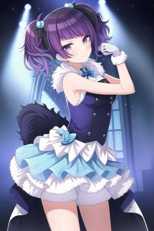 (masterpiece),  tanaka mamimi,  purple hair on Tensor.Art