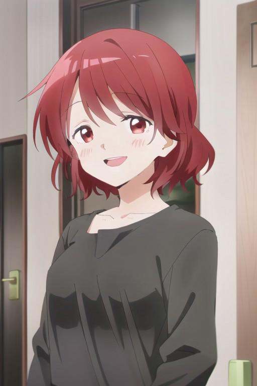 (masterpiece),  kubo akina,  red hair on Tensor.Art