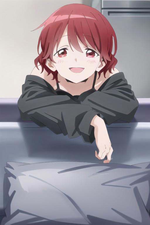 (masterpiece),  kubo akina,  red hair on Tensor.Art