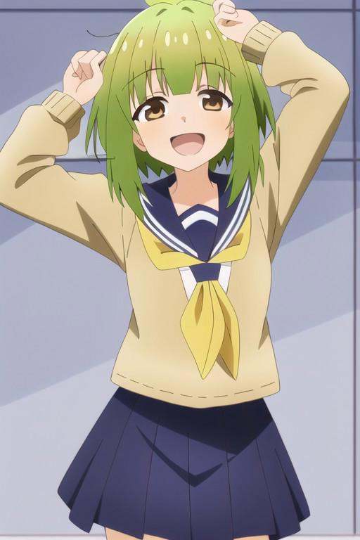 (masterpiece),  bashame meme,  green hair on Tensor.Art