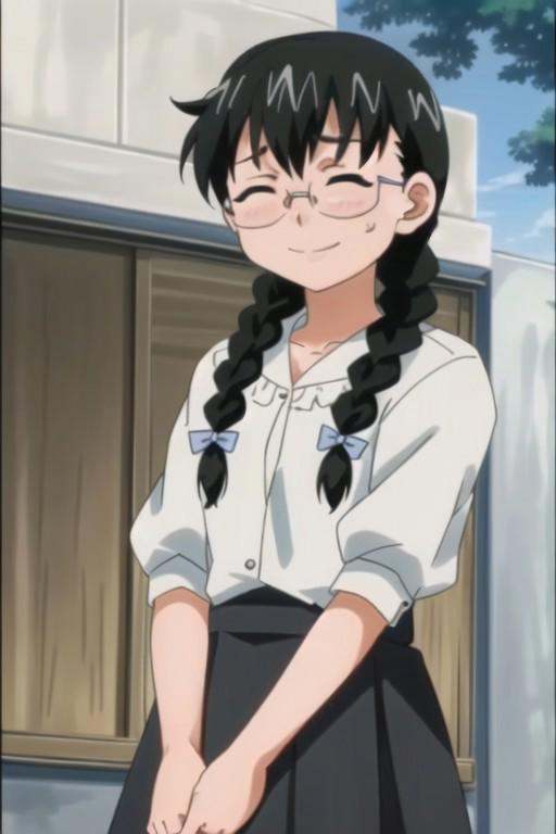(masterpiece),  izumi yuka,  glasses on Tensor.Art