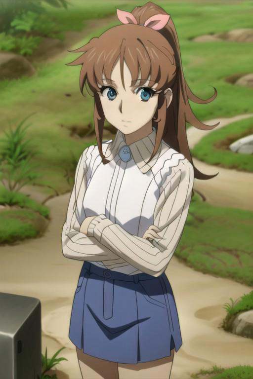 (masterpiece),  kiryu mikage,  brown hair on Tensor.Art