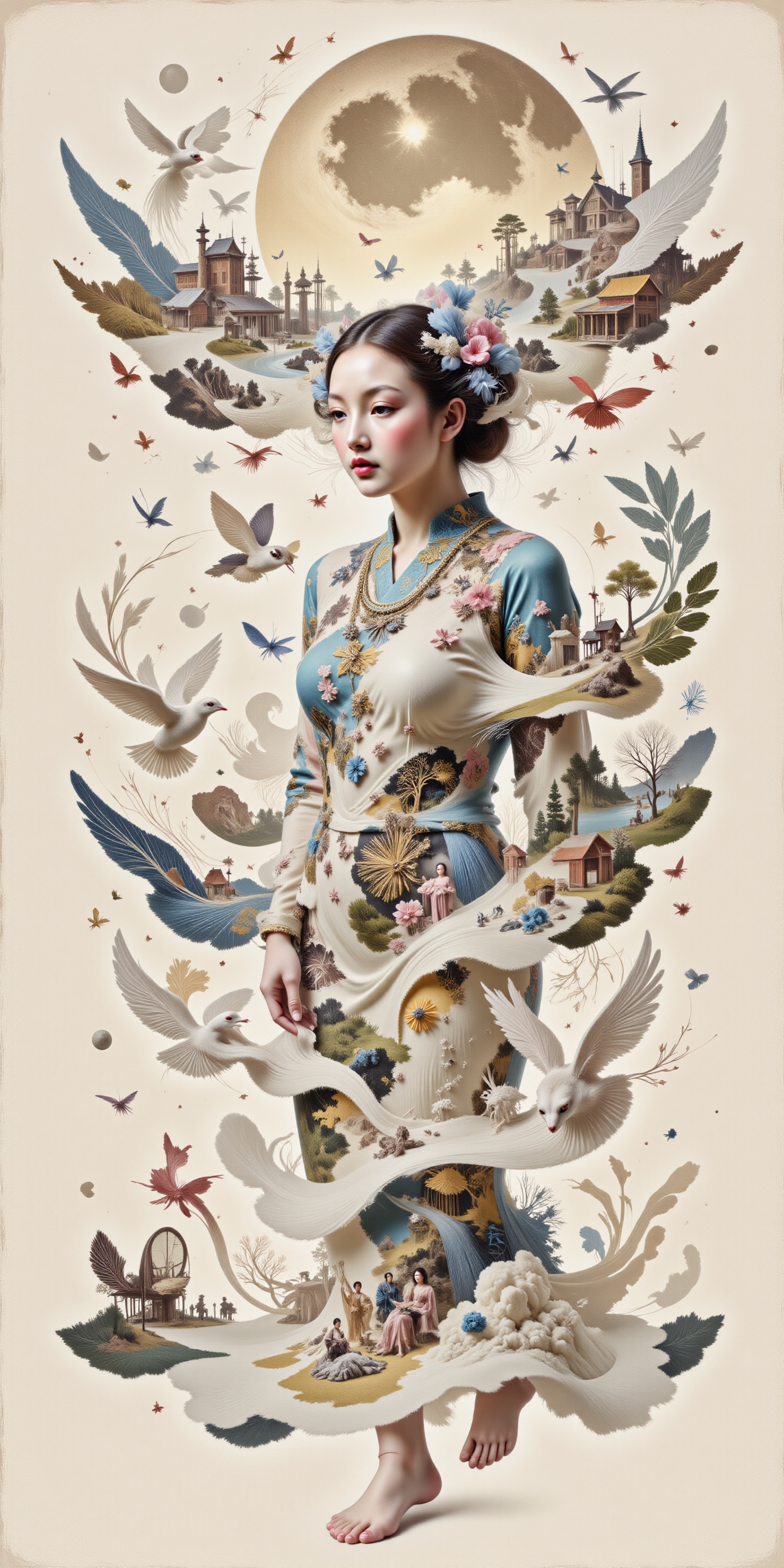 Surreal digital illustration painting in the style of Russ Mills,  Sakimichan,  Artgerm on Tensor.Art