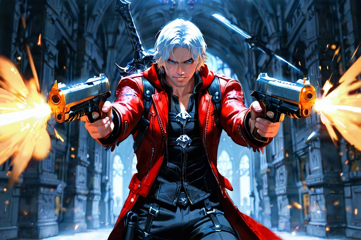realistic anime background theme,  Devil May Cry 5 theme,  Devil May Cry 5 \(theme\) on Tensor.Art