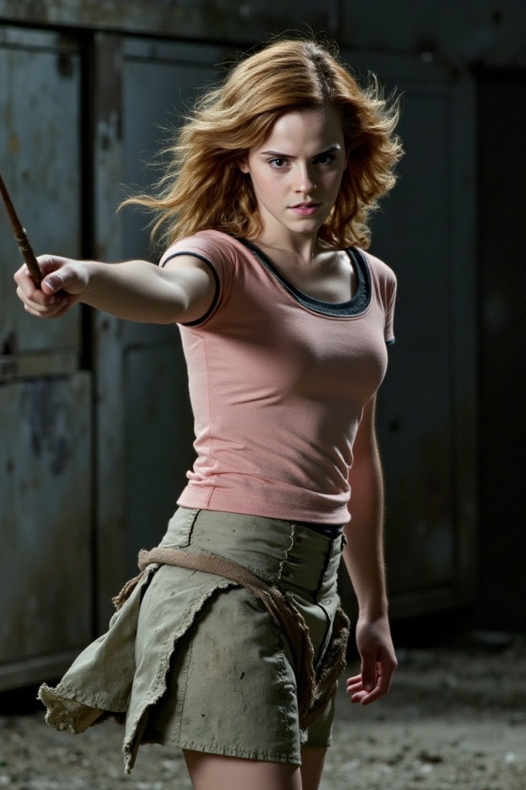Hermione Granger,  messy hair,  dirty clothes on Tensor.Art