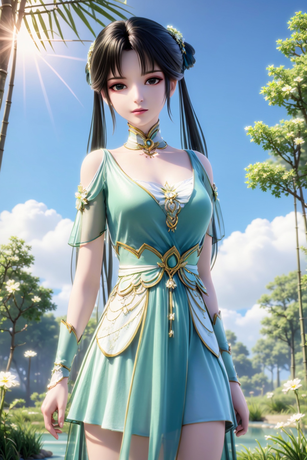 1girl,  solo,  long hair on Tensor.Art