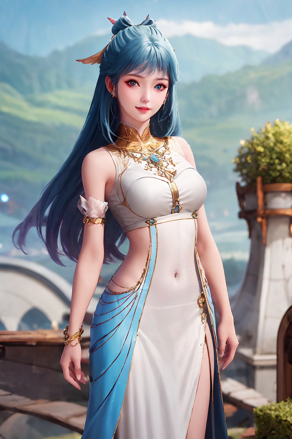 1girl,  solo,  long hair on Tensor.Art
