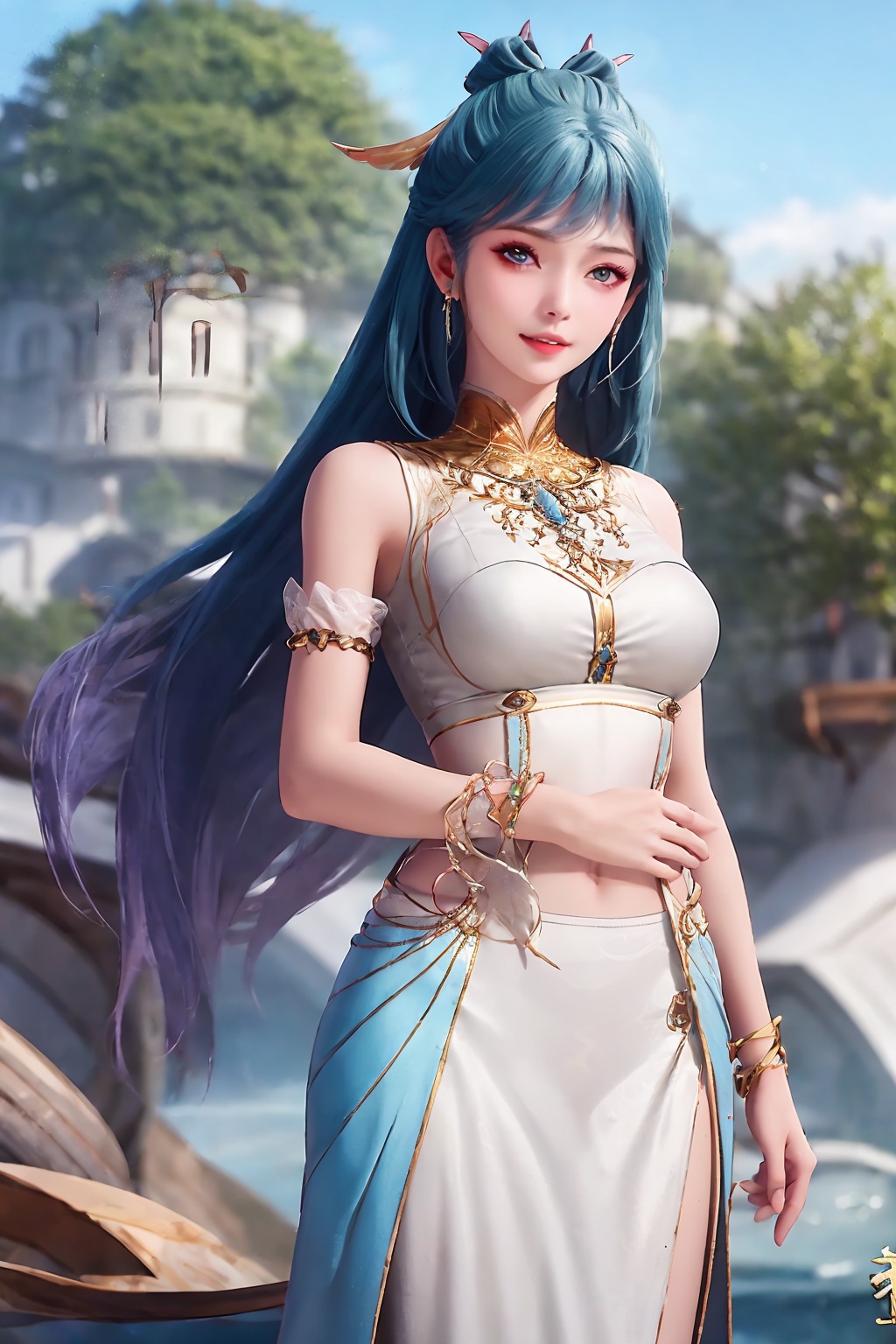 1girl,  solo,  long hair on Tensor.Art