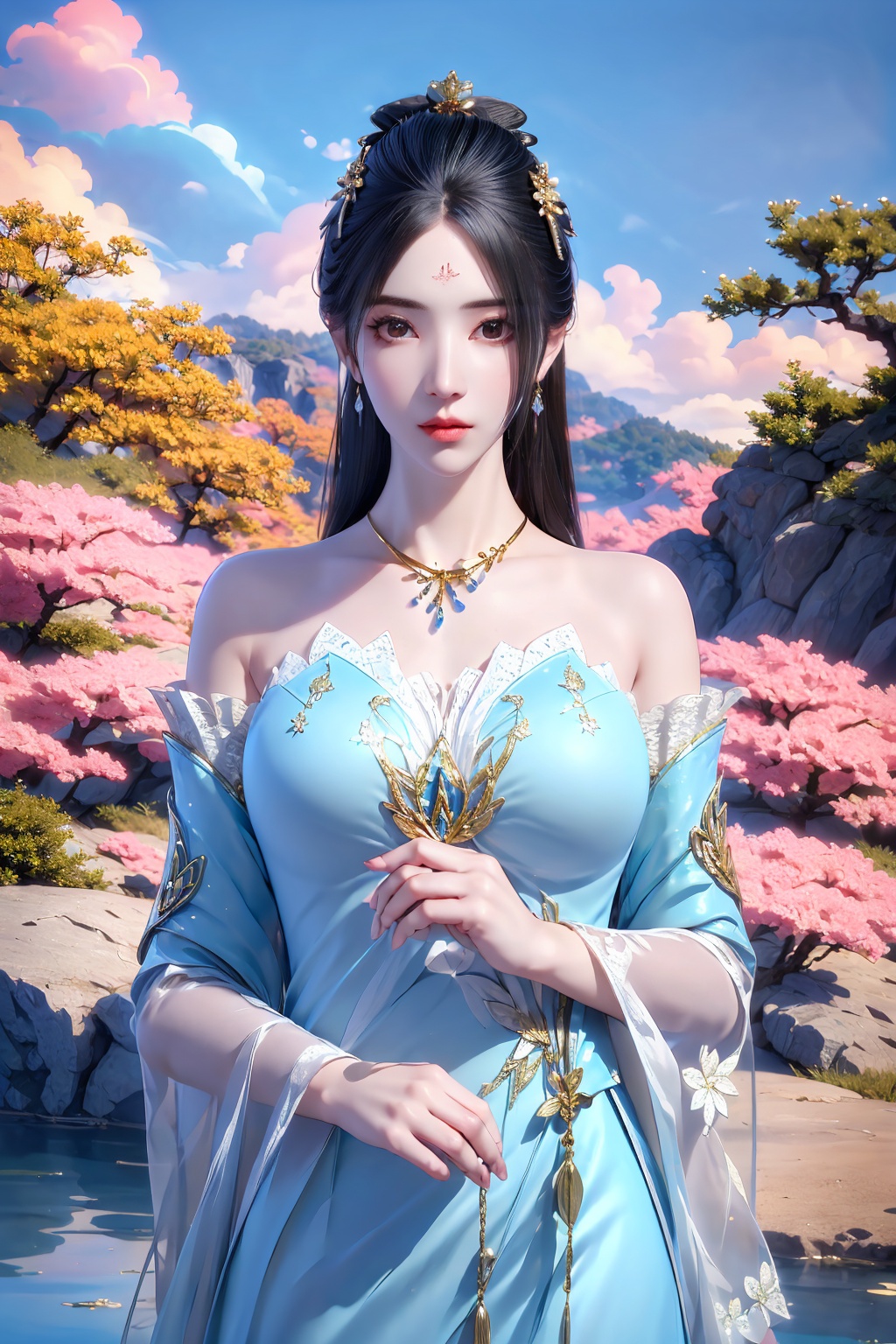 1girl,  solo,  long hair on Tensor.Art