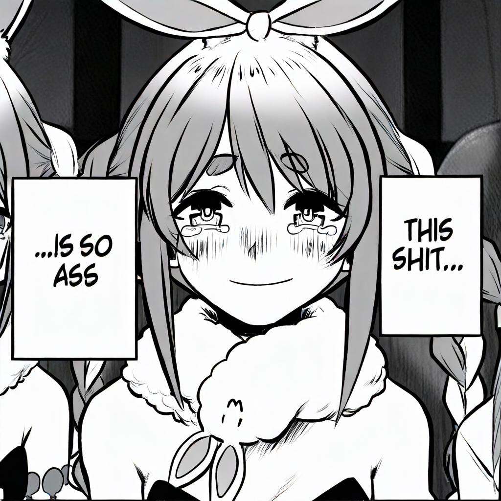 1girl,  usada pekora,  bunny ears on Tensor.Art
