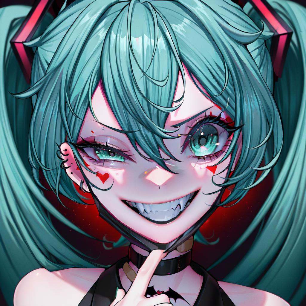 hatsune miku,  vampire \(vocaloid\),  vocaloid on Tensor.Art
