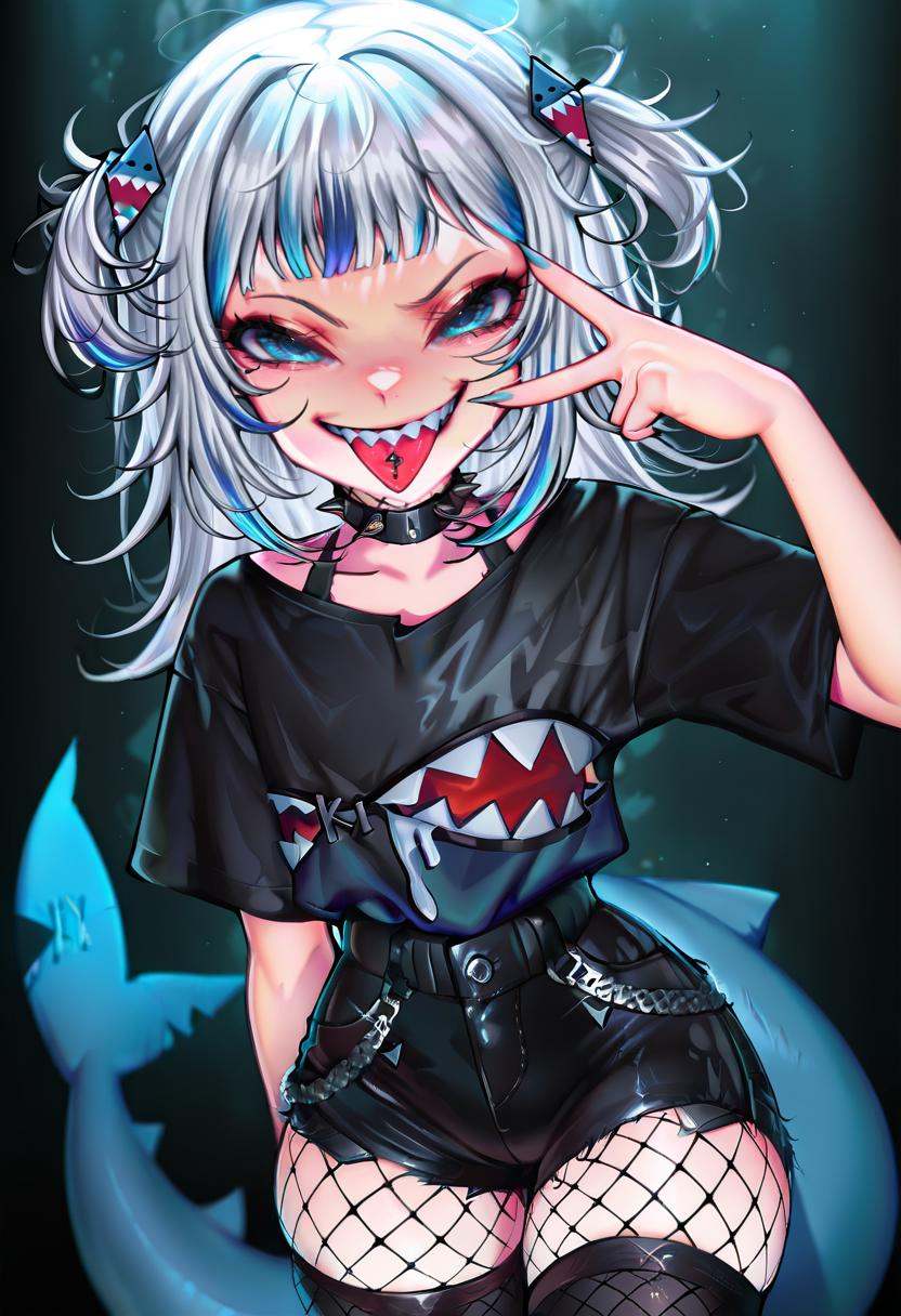 gawr gura,  1girl,  solo on Tensor.Art