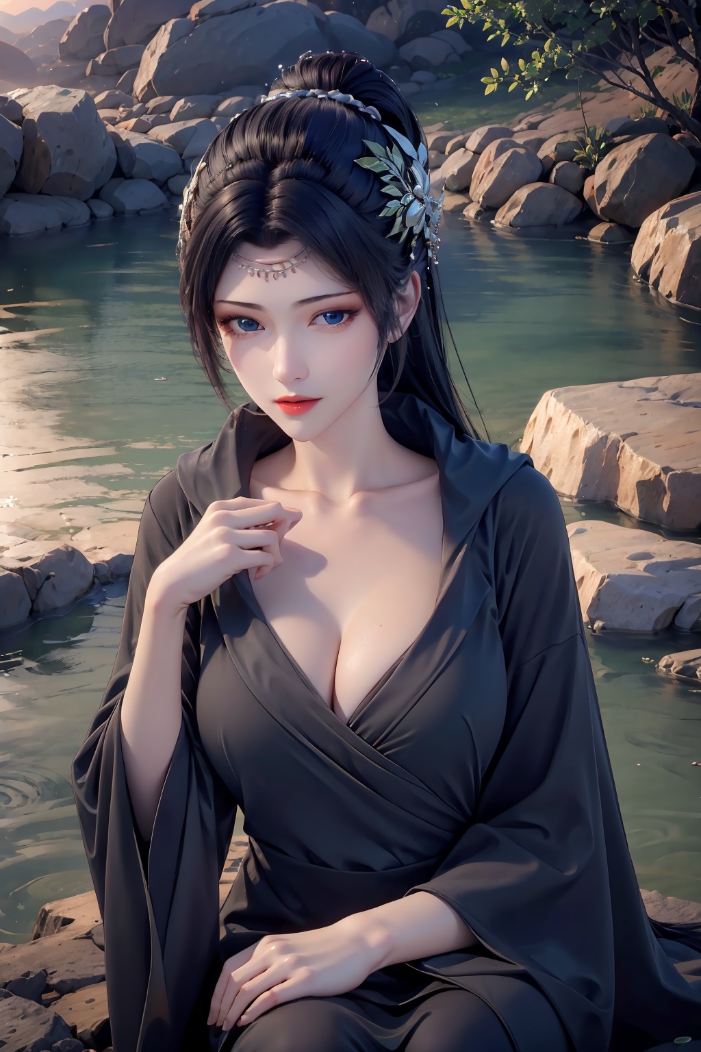 1girl,  solo,  long hair on Tensor.Art