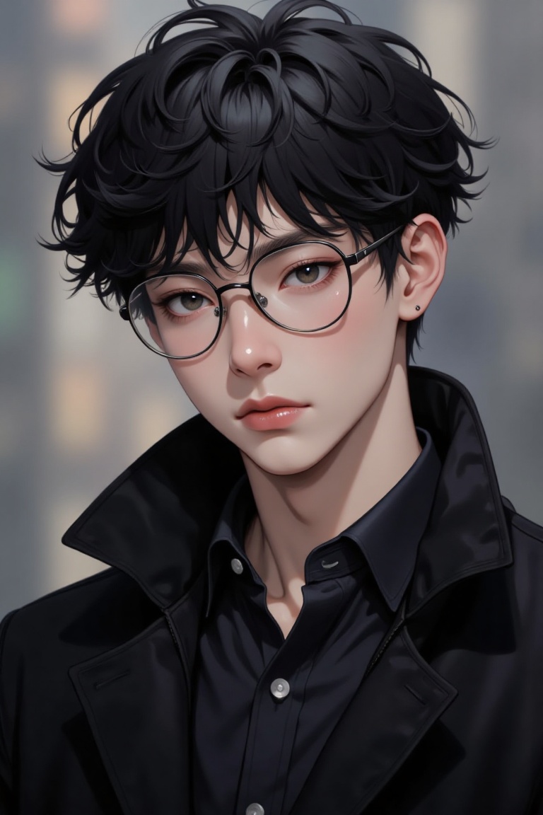 solo,  looking at viewer,  short hair on Tensor.Art