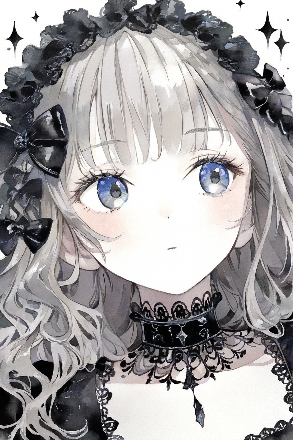 1girl,  solo,  bangs on Tensor.Art