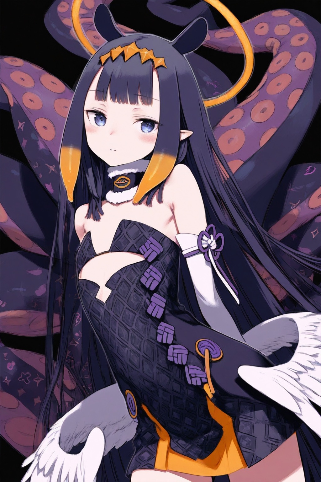 1girl,  ninomae_ina'nis,  hololive on Tensor.Art