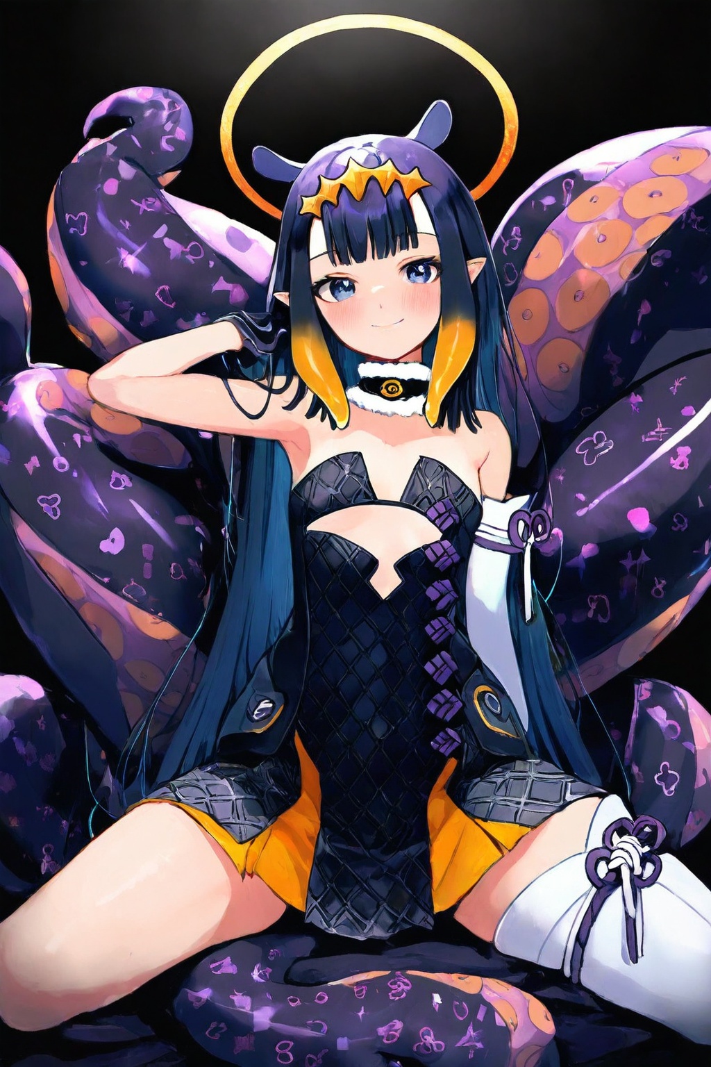 1girl,  ninomae_ina'nis,  hololive on Tensor.Art